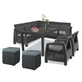 Cumpara ieftin Set de mobilier de grădină Corfu Relax duo cub grafit