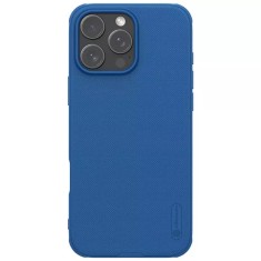 Husa iPhone 16 Pro Max Nillkin Super Frosted Shield Pro Magnetic, albastru foto