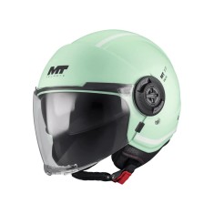Casca MT Viale SV S Tasty C6 verde mat (ochelari soare integrati) (open face) &ndash; omologare noua ECE 22.06 L (59/60cm)