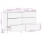 Bufet 2 buc. 60 x 33 x 75 cm Lemn de mango solid - 12