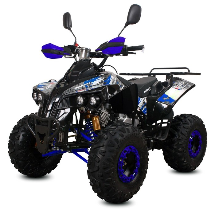 Atv 125cc Mini Rocket Warrior Deluxe 8&amp;quot; automat 4T benzina albastru
