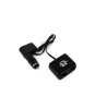 Priza dubla pentru bricheta auto cu cablu +USB 1A Carguard