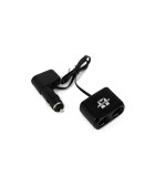 Priza dubla pentru bricheta auto cu cablu +USB 1A Carguard