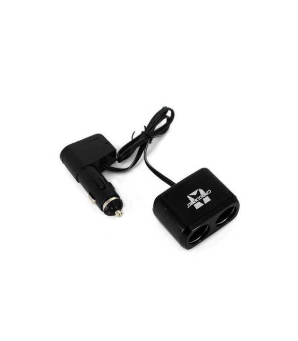 Priza dubla pentru bricheta auto cu cablu +USB 1A Carguard
