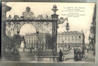 AD 58 C. P. VECHE - NANCY - PLACE STANISLAS -FRANTA -1919 -ARE O INDOITURA foto