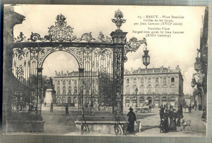 AD 58 C. P. VECHE - NANCY - PLACE STANISLAS -FRANTA -1919 -ARE O INDOITURA