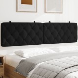 vidaXL Pernă tăblie de pat, negru, 200 cm, catifea