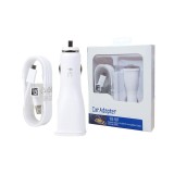 Incarcator Auto, 15W EP-LN920+ ECB-DU4AWE,DUAL USB, + Cablu Microusb pentru Samsung, Alb, Oem