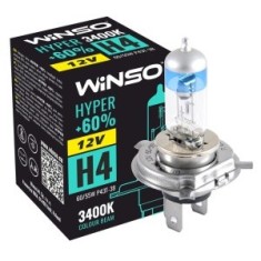 Bec Halogen Winso Hyper +60% H4 - 12V, 60/55W P43t-38 ● 3400K
