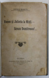 ROMEO SI JULIETTA LA MIZIL .- SARACU DUMITRESCU ! ..., TEATRU de GEORGE RANETTI , 1907, LEGATURA PIELE *