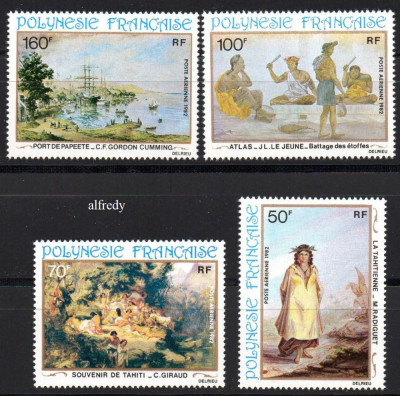 POLINEZIA FRANCEZA 1982, Arta, Pictura, serie neuzata, MNH foto