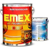 Lac Poliuretanic Bicomponent Emex pentru Mobila, 3 Kg + 0.40 Kg Intaritor, Transparent Tek, Rezistent UV, Lucios