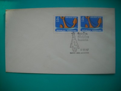 HOPCT PLIC S FDC NR 789 VAPOR-MARINA COMERCIALA 1967 ARGENTINA -NECIRCULAT foto