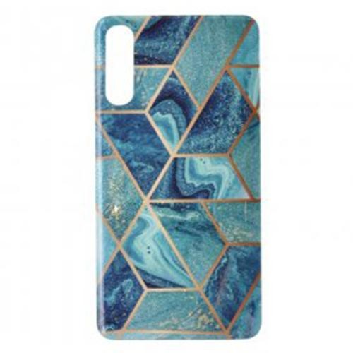 Husa Telefon Plastic+Silicon Samsung A10 a105 Marble Dark Blue