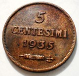 A.008 SAN MARINO 5 CENTESIMI 1935, Europa, Bronz