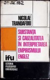 SUBSTANTA SI CAUZALITATEA IN INTERPRETAREA EMPIRISMULUI ENGLEZ-NICOLAE TRANDAFOIU-351047