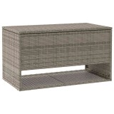Cumpara ieftin Cutie de perne de exterior gri 100x55x55,5 cm Poly Rattan