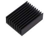 Radiator extrudat negru FISCHER ELEKTRONIK 50x38,1mm cu aripioare