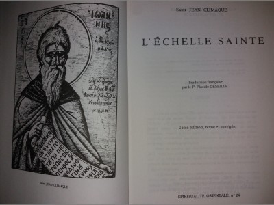 SAINT JEAN CLIMAQUE - TRADUCTION P. PLACIDE DESEILLE - L&amp;#039; ECHELLE SAINTE {1987} foto