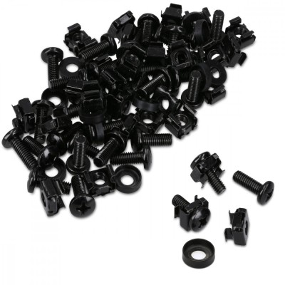 Set 20 Suruburi, piulite si saibe M6, Kwmobile, Negru, Metal, 50058.01.20 foto