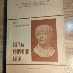 Dan Slusanschi - Sintaxa propozitiei latine (Universitatea din Bucuresti, 1984)