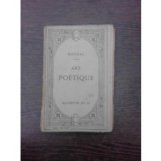 Art poetique - Boileau (carte in limba franceza)