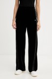 Armani Exchange pantaloni de trening din velur culoarea negru, uni, XW000790 AF16147