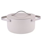 Oala cu capac strat ceramic 20x10.5cm 2L crem Zilan ZLN0866
