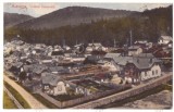 513 - AZUGA, Prahova, Panorama, Romania - old postcard - used, Circulata, Printata