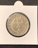 Moneda 5 reichsmark 1935 E argint Paul von Hindenburg