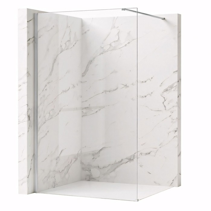 Paravan de dus Rea Flexi Transparent / Chrome 70