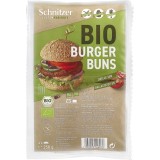 Chifle Hamburger fara Gluten Schnitzer 4 buc 250g Bio Eco Fara Grau Fara Lactoza