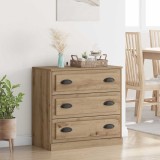 VidaXL Bufet Stejar Artizanal 70 x 35,5 x 67,5 cm Lemn compozit 881353