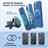 Suport auto magnetic pentru telefon, VICSEED, compatibil MagSafe, 20xN55, prindere grila ventilatie, negru