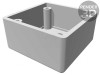 Carcasă ecranare ABS oțel inoxidabil 56x56x40mm 1594RFIABK