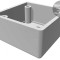 Carcasă ecranare ABS oțel inoxidabil 56x56x40mm 1594RFIABK