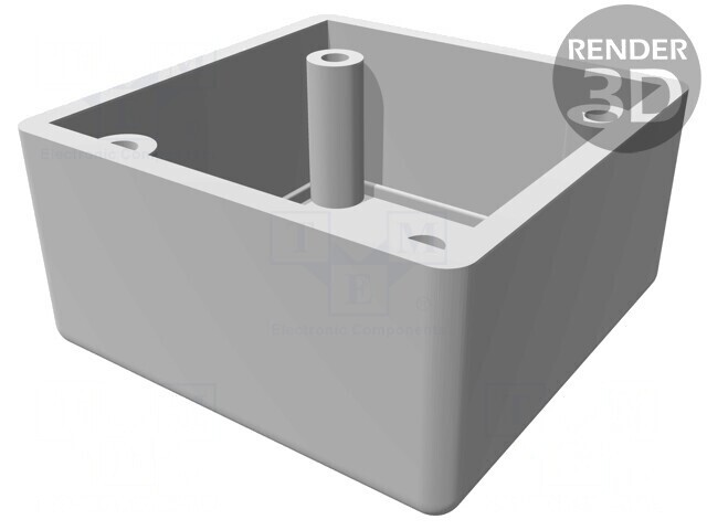 Carcasă ecranare ABS oțel inoxidabil 56x56x40mm 1594RFIABK