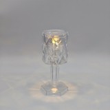 Decoratiune veioza Hoff Clear 3, LED cu lumina calda, H 11.5 cm, alimentare baterii