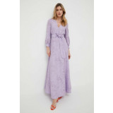 Ivy Oak rochie culoarea violet, maxi, evazati