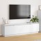 vidaXL Dulap TV cu LED Alb 180 x 38 x 49 cm Lemn compozit 3376144