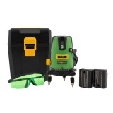 Cumpara ieftin Nivela laser 5 linii, 40m, &plusmn;2mm/5m, si 2 acumulatori, PARTNER PRO PLE-5D 14624