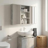 vidaXL Dulap de perete pentru baie cu raft Gri Beton 40 x 10 x 60,5 cm 889354