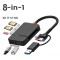 Cititor card reader cu USB 3.0 / USB-C pentru carduri de memorie micro SD / SD / Compact Flash CF / MS Pro Duo