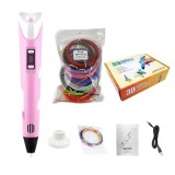Cumpara ieftin Creion 3D Dactylion Roz, 50m Filament PLA/ABS, LCD, 50 Tipare, Joc Creativ, Cadou Copii/Adulti
