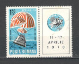 Romania.1970 Posta aeriana-Cosmonautica Apollo 13 YR.469, Nestampilat