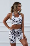 Y572-211 Compleu sport, fitness, yoga cu print leopard