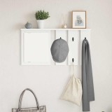 VidaXL Răcător de paltoane montat pe perete Alb 85 x 10 x 45 cm