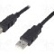 Cablu USB A mufa, USB B mufa, USB 2.0, lungime 1m, negru, BQ CABLE - CAB-USB2AB/1.0-BK