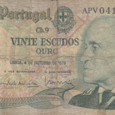 M1 - Bancnota foarte veche - Portugalia - 50 escudos - 1978