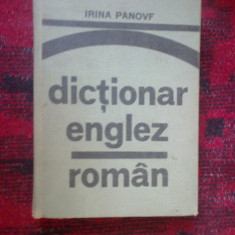 a2d Dictionar englez - roman - Irina Panovf (cartonat)